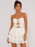 starfish white mini dress