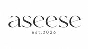 The logo for 'aseese' featuring the brand name in a black serif typeface with 'est.2026' written underneath in a smaller sans-serif font, set against a solid white background.